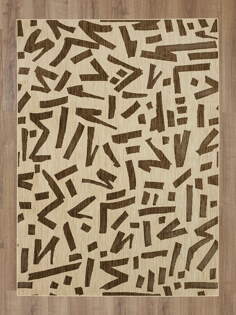 Foundation by Stacy Garcia Home Arlo Taupe 5' 3" X 7' 10" Rug