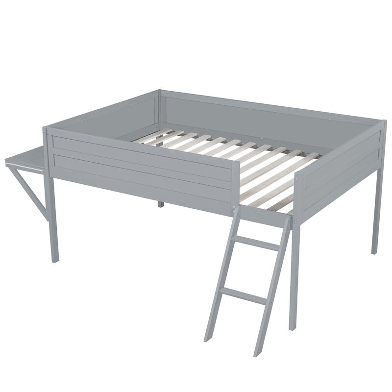 Merax Gaming Loft Bed with Desk and LED