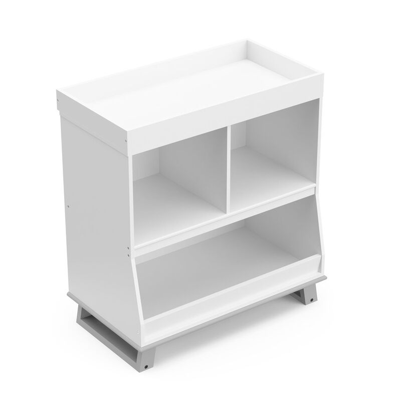 Storkcraft Modern Changing Table with Storage and Removable Topper
