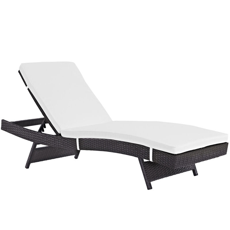 White Convene Outdoor Patio Chaise