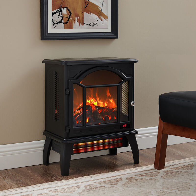 Streamdale 18 Inch 3D Infrared Electric Stove With Remote Control 0002