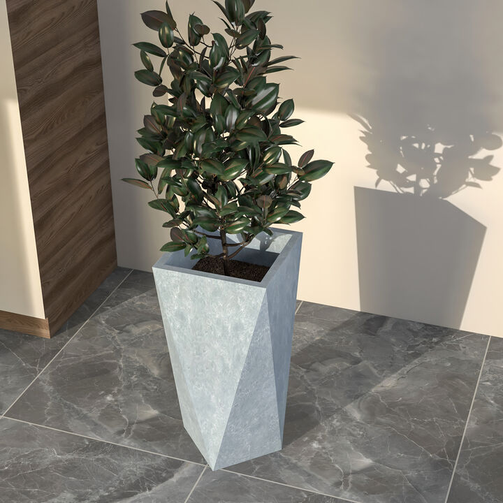 LeisureMod Aloe Series Fiberstone and MgO Clay 29" Planter