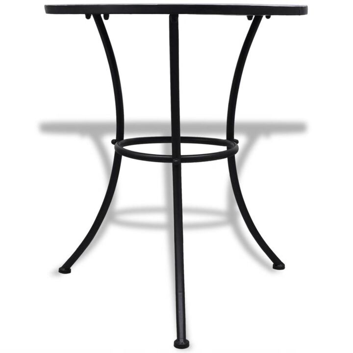 vidaXL Bistro Table Blue and White 23.6" Mosaic