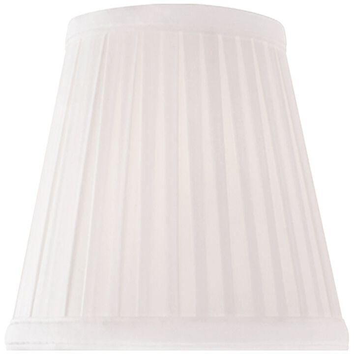 5" Silk Pleat Candle Clip Shade