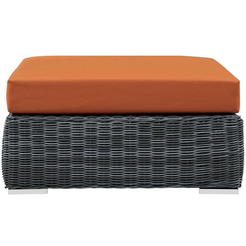 Modway Summon Outdoor Patio Sunbrella Square Ottoman