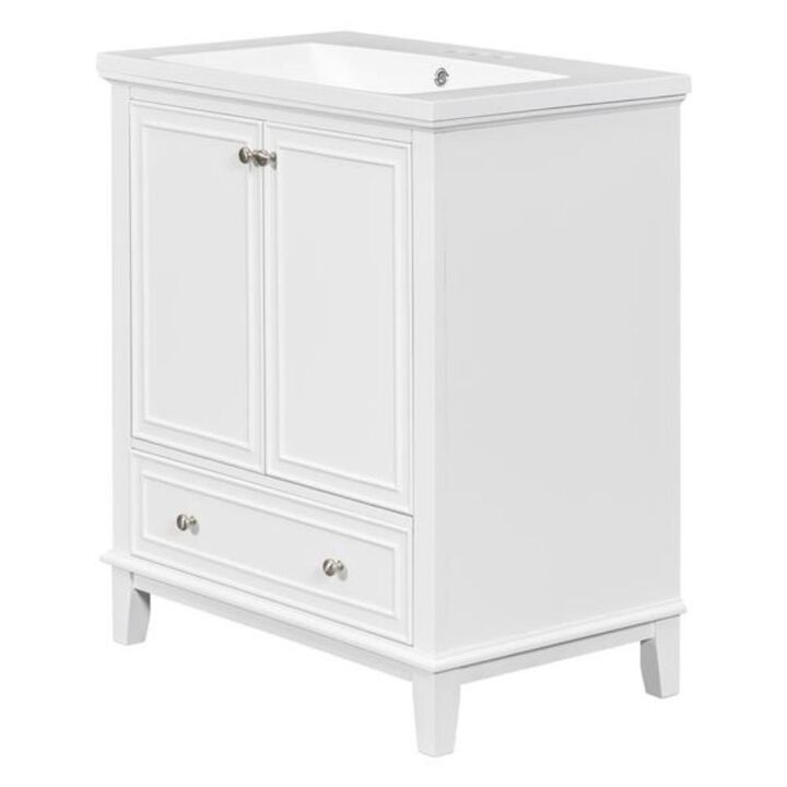 Bathroom Vanity with Sink Combo Multi-Functional Cabinet with Doors & Drawer for Stylish Storage