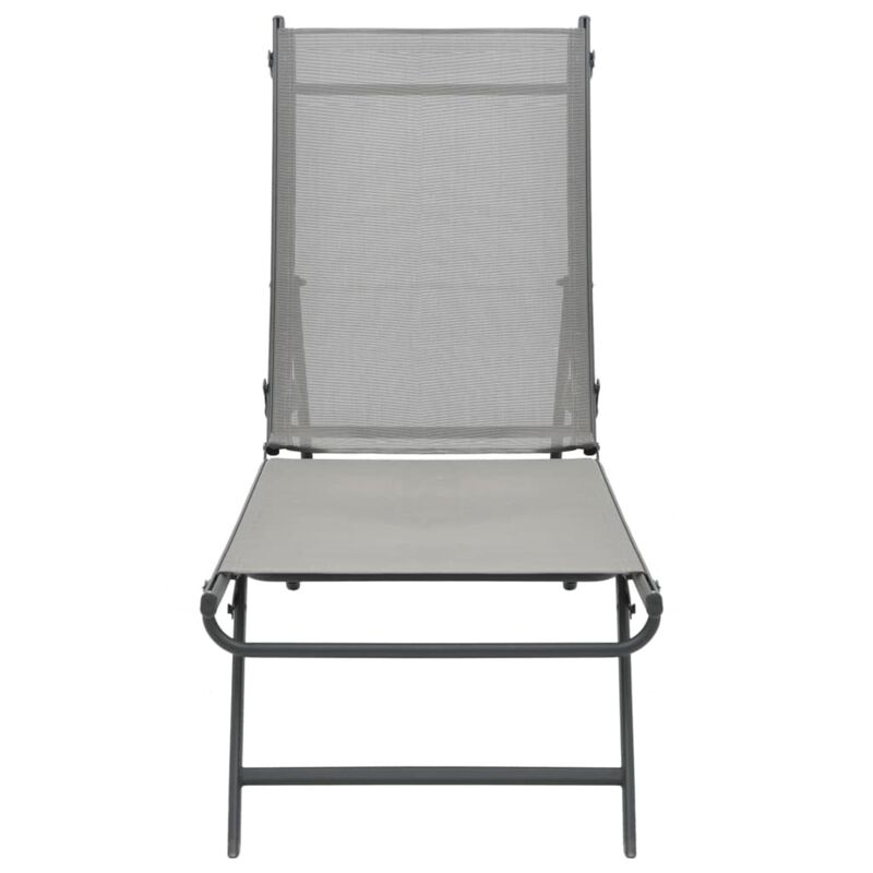 vidaXL Sun Loungers 2 pcs Textilene and Steel