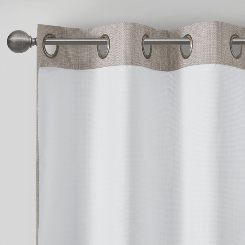 Gracie Mills Calyx Textured Room Darkening Curtain Panel Pair