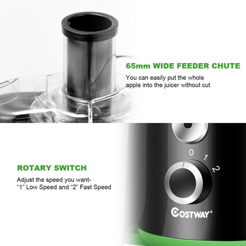 Costway  2 Speed Wide Mouth Fruit and Vegetable Centrifugal Electric Juicer