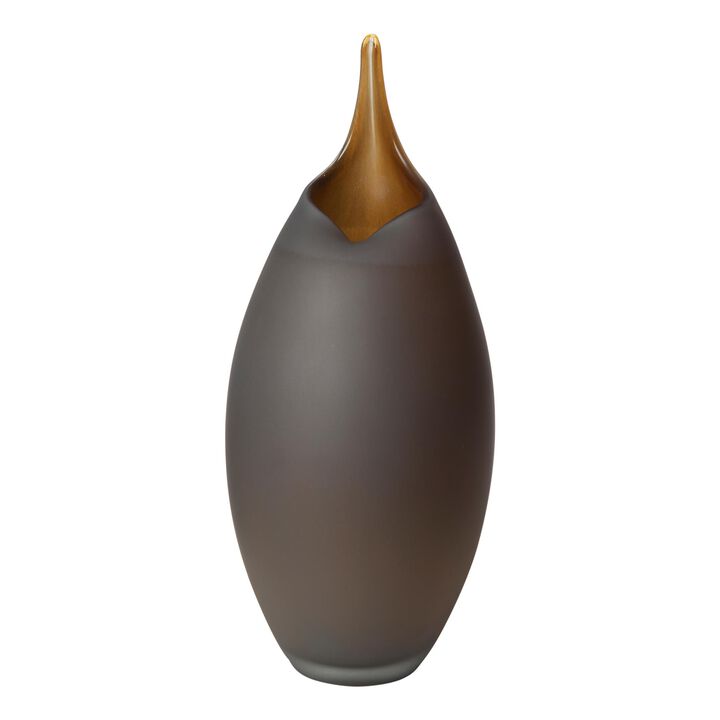 Frosted Grey Vase- Large