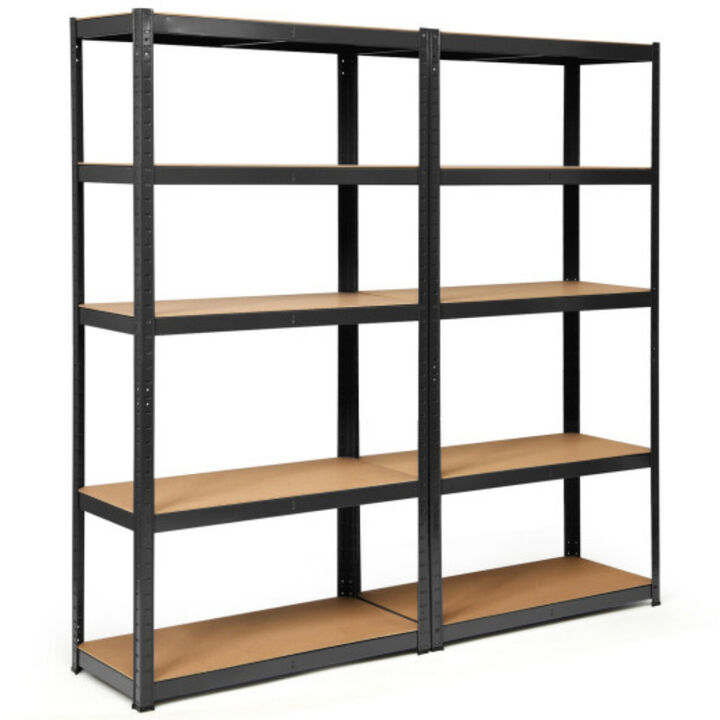 2 Pcs Storage Shelves Garage Shelving Units Tool Utility Shelves