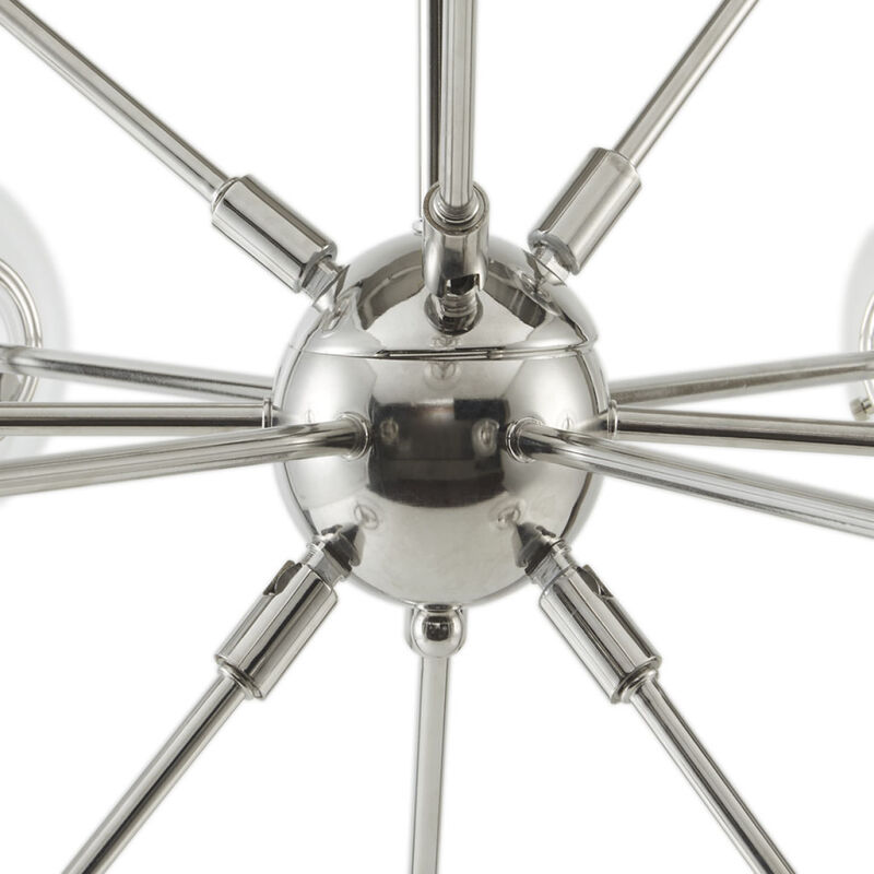 12-Light Chandelier With Oversized Globe Bulbs