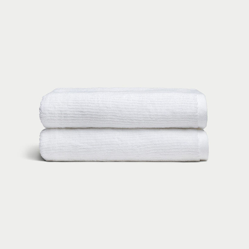 Ribbed Terry Bath Towels