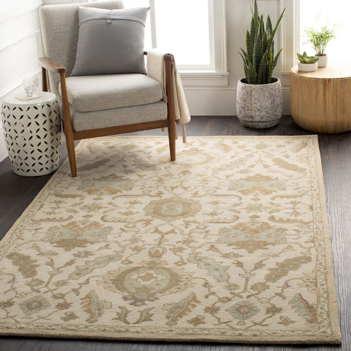 Caesar CAE-1166 7'6' x 9'6' White Rug
