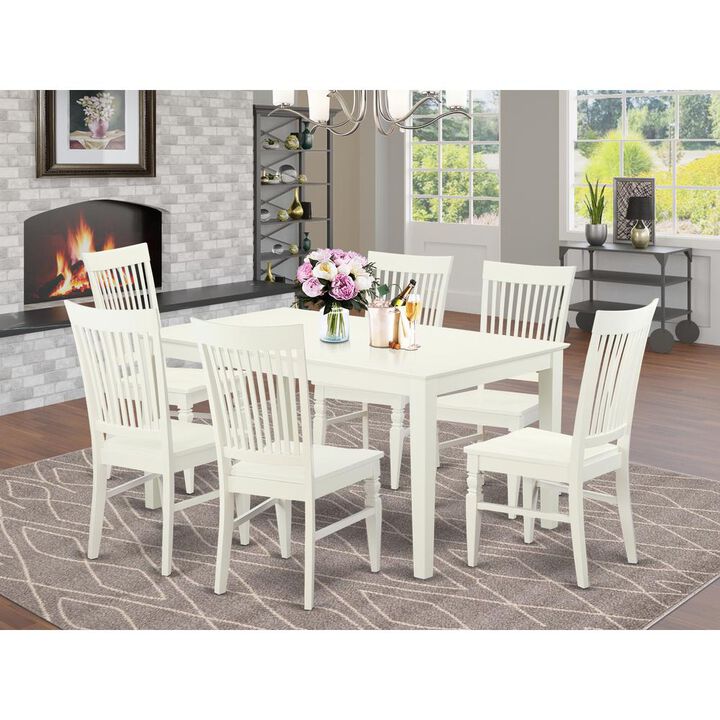 Dining Room Set Linen White