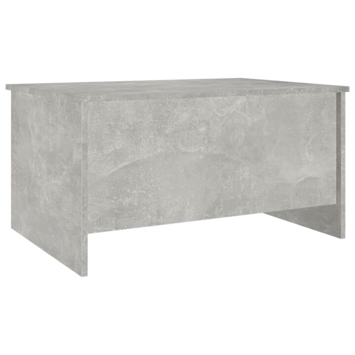 vidaXL Coffee Table Concrete Gray 31.5"x21.9"x16.3" Engineered Wood