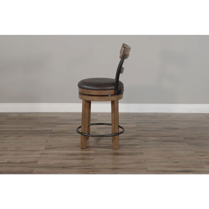 Sunny Designs Swivel Barstool with Cushion