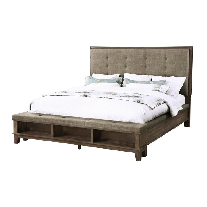 New Classic Furniture Furniture Cagney Traditional Queen Wood Bed in Brown