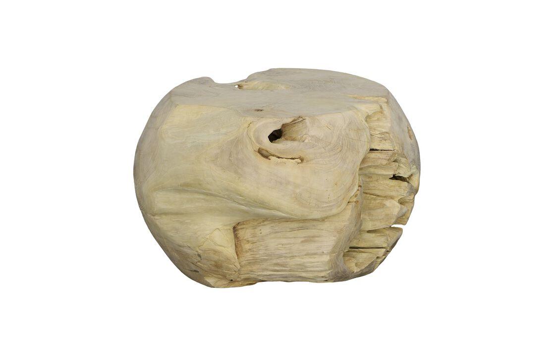 Teak Wood Ball 22" Sculpture