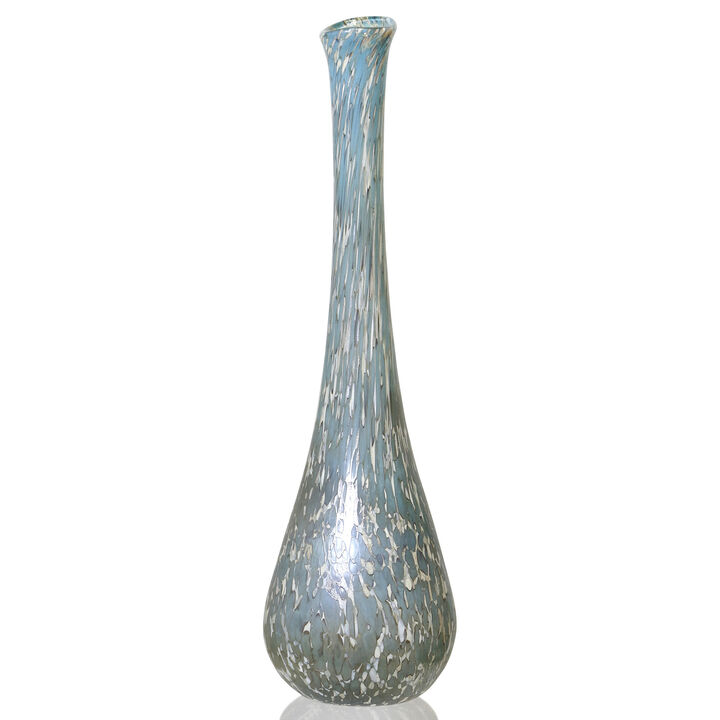Vase Tony Spots Aqua Beige