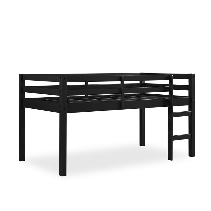 Atwater Living Ashe Twin Size Wooden Junior Loft Bed, 26.5" Clearance