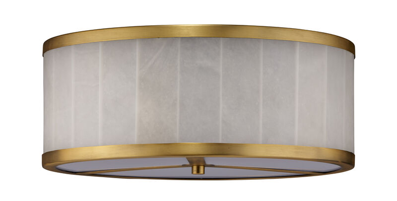 Upsala Alabaster Flush Mount Ceiling Light