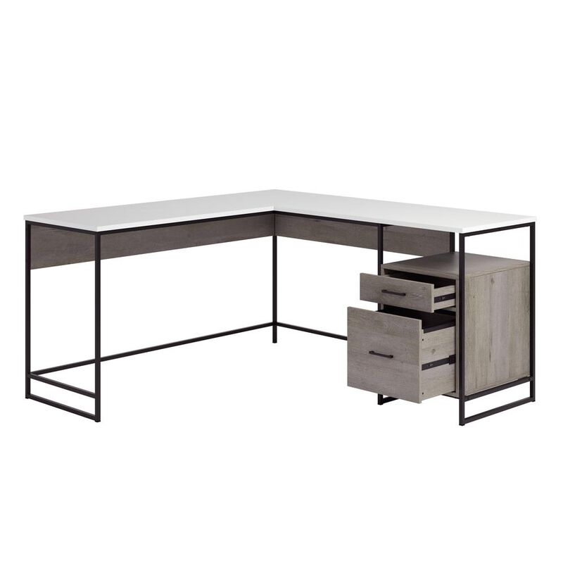 Sauder Tremont Row L Desk Mystic Oak