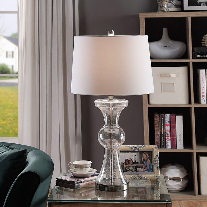 Clear Seeded Table Lamp I (Set of 2)