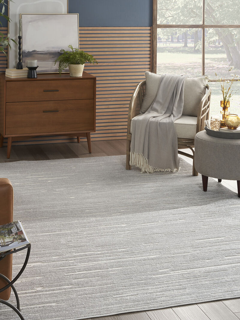 Care Free CAF04 Light Gray 7'10" x 9'10" Rug