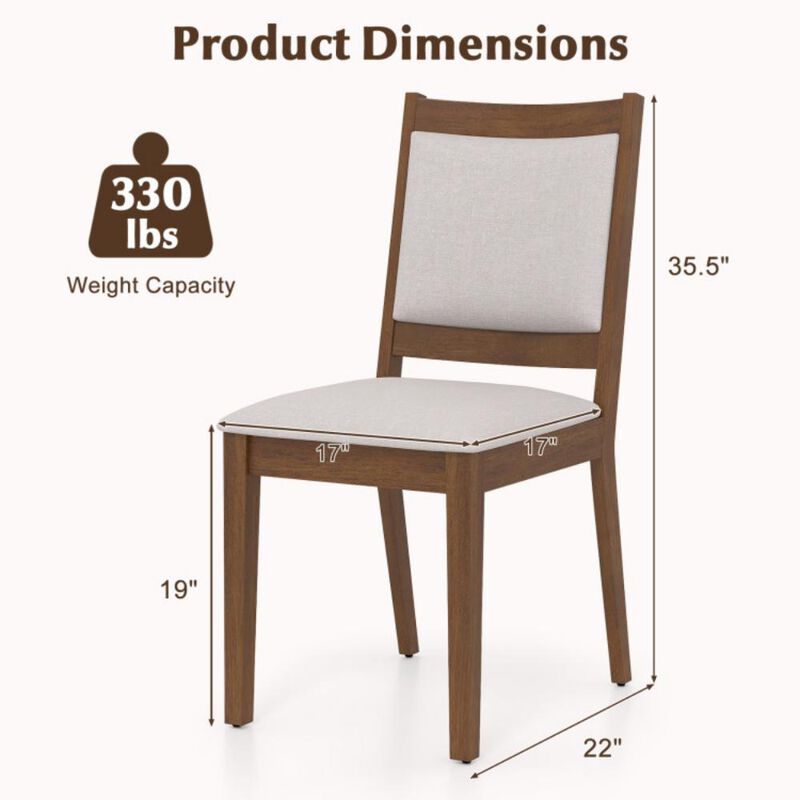 Modern Upholstered Dining Chairs Set of 2 for Kitchen or Dining Room Comfort and Style