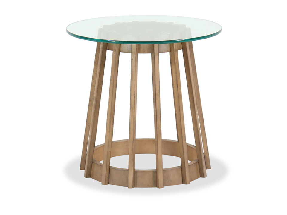 Drew & Jonathan Home Catalina Glass-Top End Table