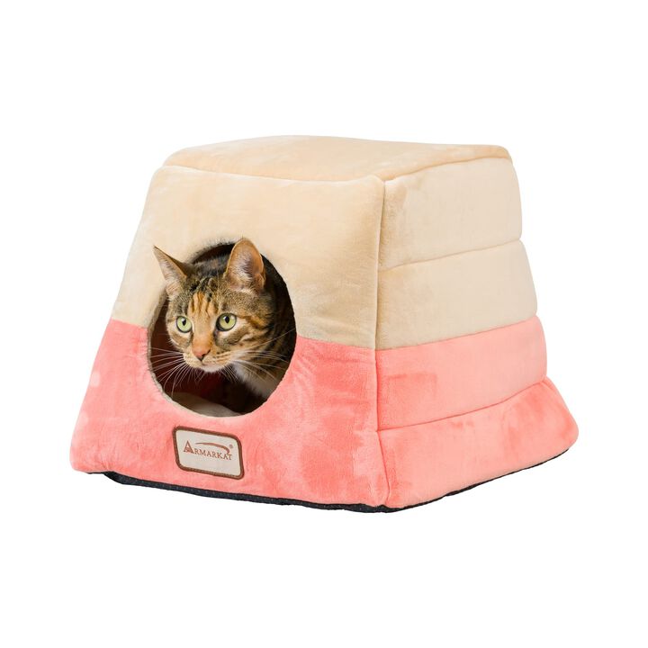 Aeromark Int'l Inc.Armarkat Cat Bed, C07CCS/MH, Orange and Beige