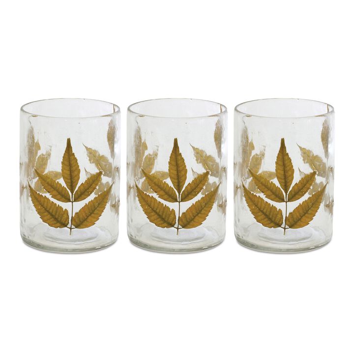 Set of 3 Votive Holders for Elegant Candle Lighting and Décor