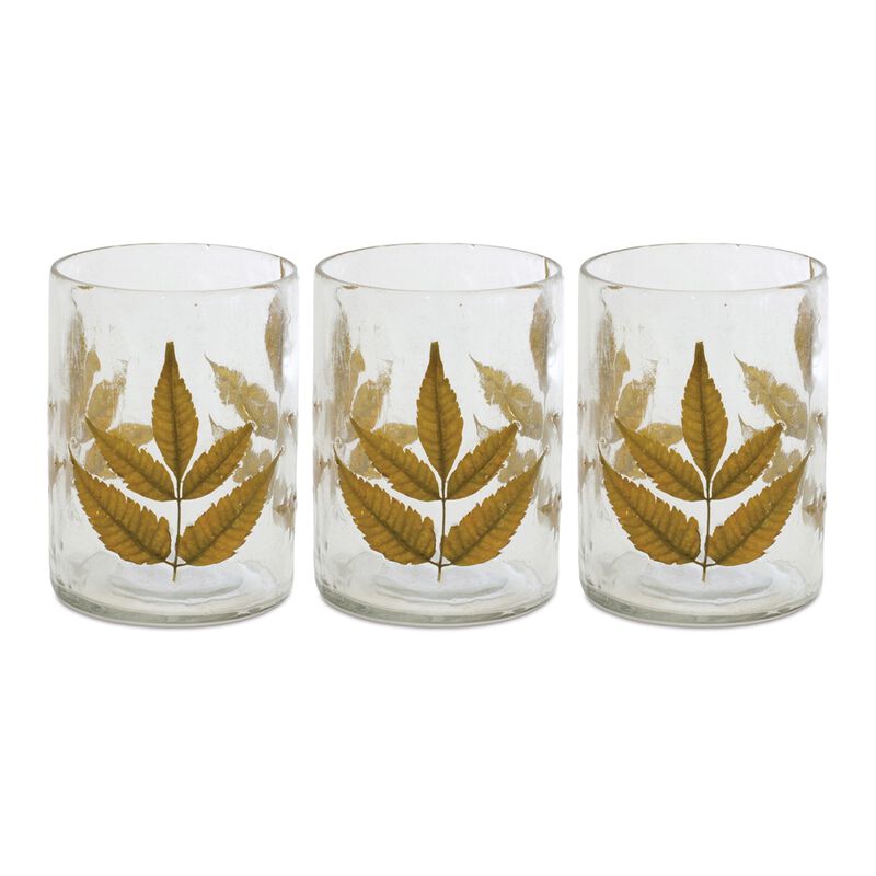 Set of 3 Votive Holders for Elegant Candle Lighting and Décor