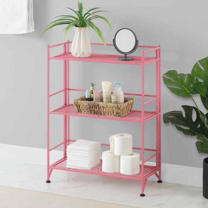 Convenience Concepts Xtra Storage 3 Tier Wide Folding Metal Shelf