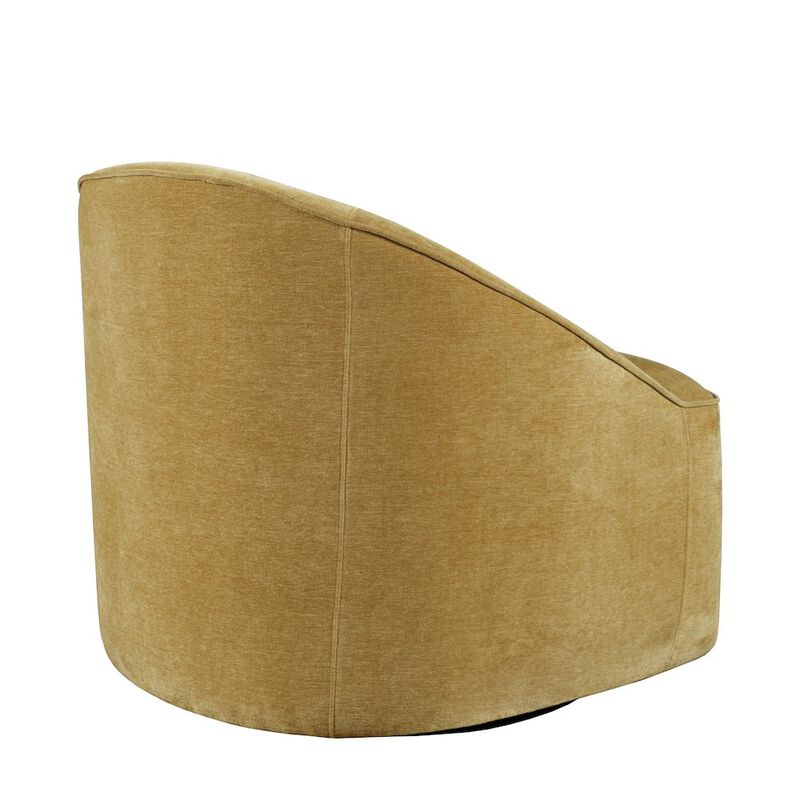 Jofran Lulu Mid-Century Modern Upholstered Casual Swivel Accent Chair
