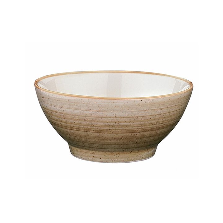 Terrain dia.5.5" h:2.75" 15 oz. Round Brown Porcelain Bowl (Set of 4)