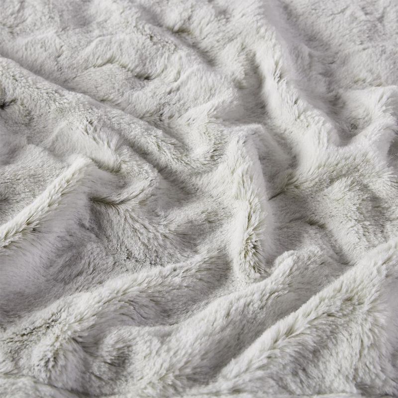 Belen Kox Zuri Snow Leopard Faux Fur Throw Blanket, Belen Kox