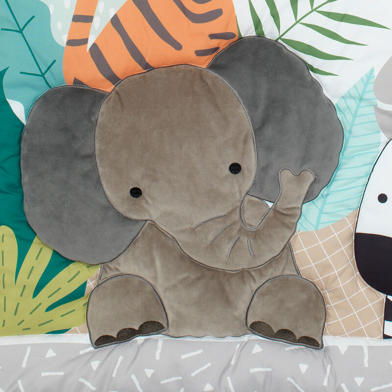 Bedtime Originals Mighty Jungle Animals 3-Piece Baby Nursery Crib Bedding Set