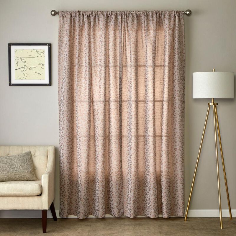SKL Home By Saturday Knight Ltd Cheetah Spot Window Curtain Panel - 56X84", Bronze