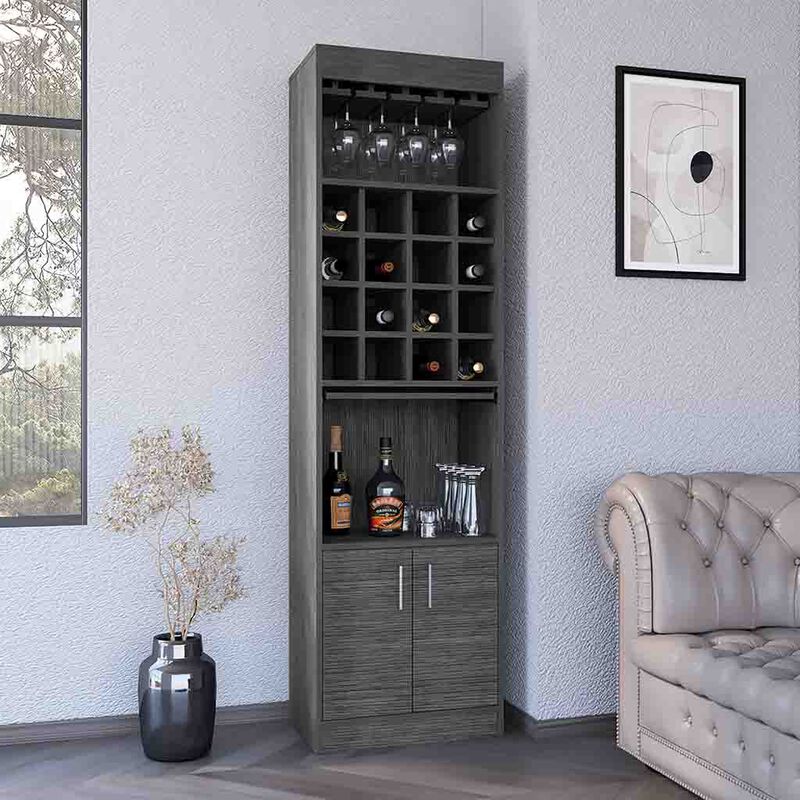 Bar Cabinet Modoc, Living Room, Smoky Oak