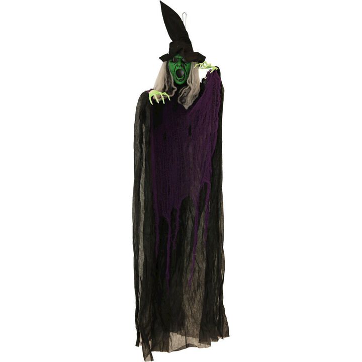 Haunted Hill Farm 72 Hanging  Witch Light Up w/Sound