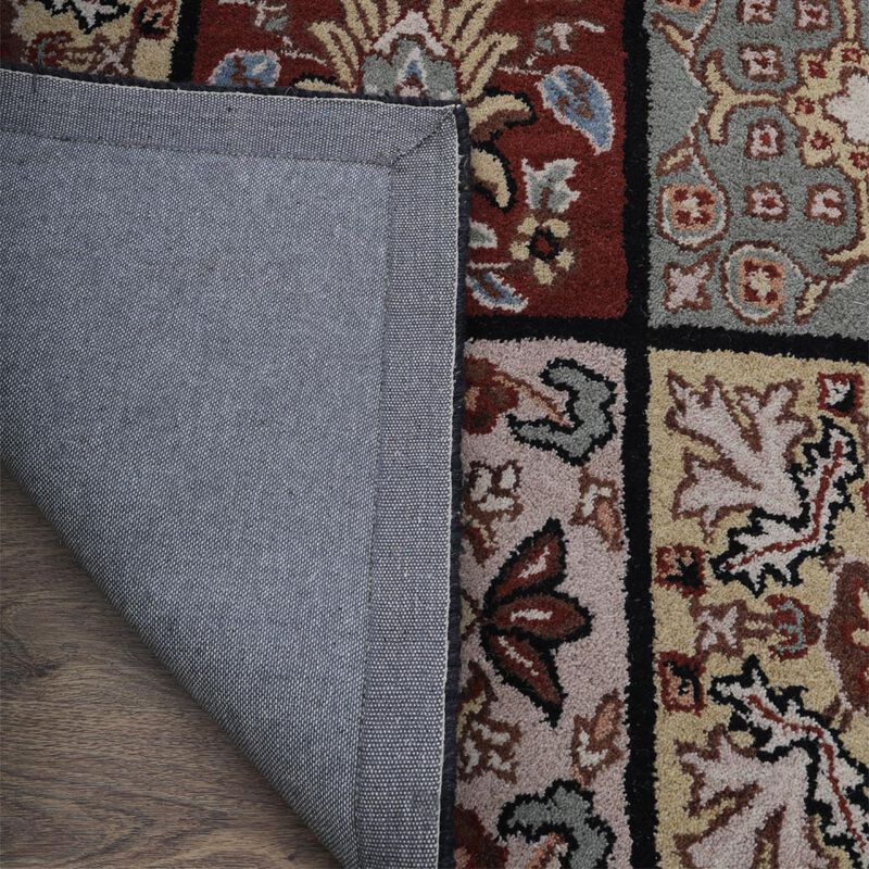 RUGSOTIC CARPETS HAND TUFTED WOOL ECO-FRIENDLY AREA RUGS  - 5'x8', Rectangle Shape, Multicolor, Floral Modern Design, High Pile Thick Handmade Area Rugs for Living Room, Bed Room (K0TM14)