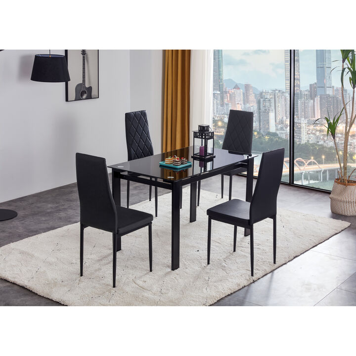 5-Piece Dining Table Set, Dining Table And Chair