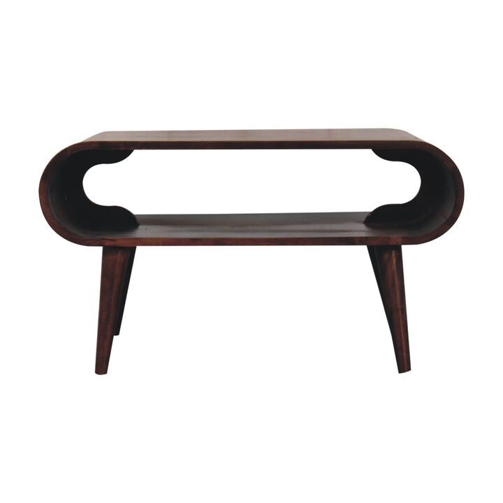 Artisan Furniture Solid Wood Open California Walnut Coffee Table