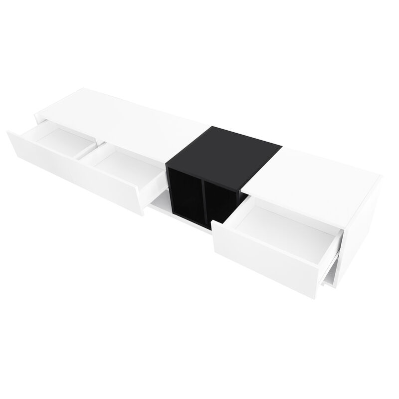Merax Two-tone Media Console for TVs Up to 80''