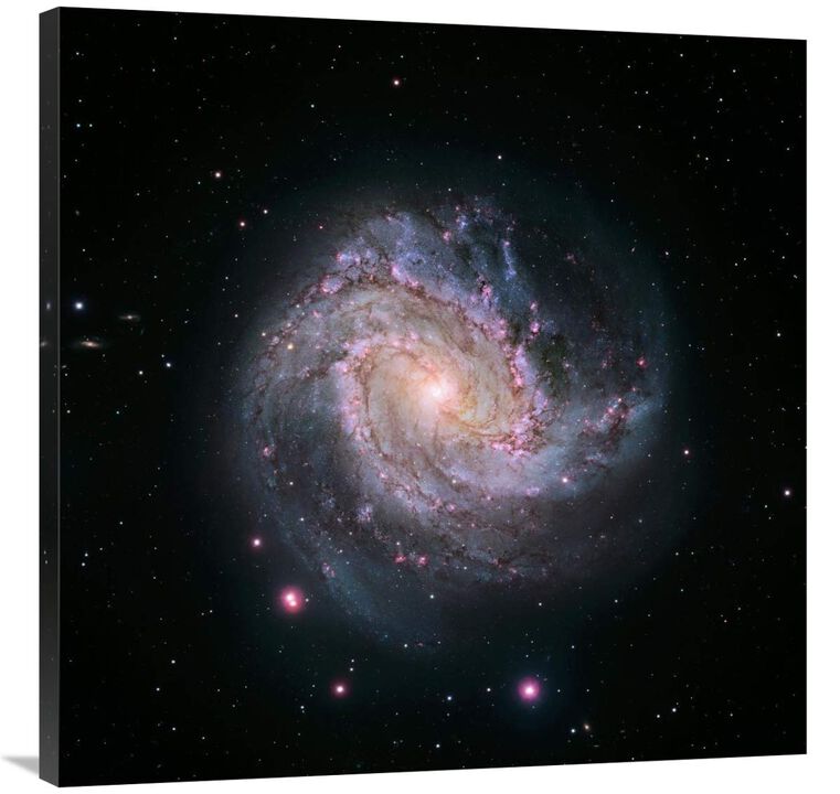 M83 - Spiral Galaxy (Hubble-Magellan Composite)-Canvas Art-36x36