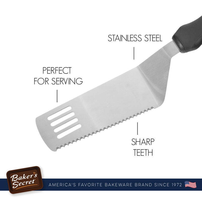 Baker's Secret Stainless Steel Cheese Shovel, Non-slip , Kitchen Essentials, Silver