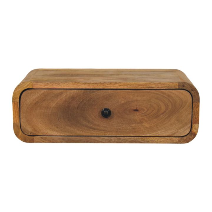 Artisan Furniture Solid Wood Avora Wall-Mounted Oak-ish 1 Drawer Nightstand