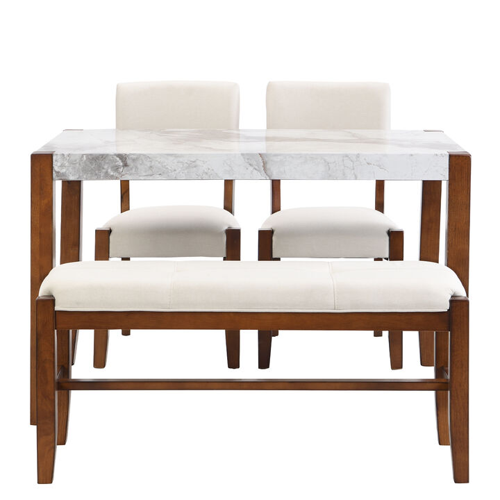 Merax 4-Piece Modern Dining Furniture Set